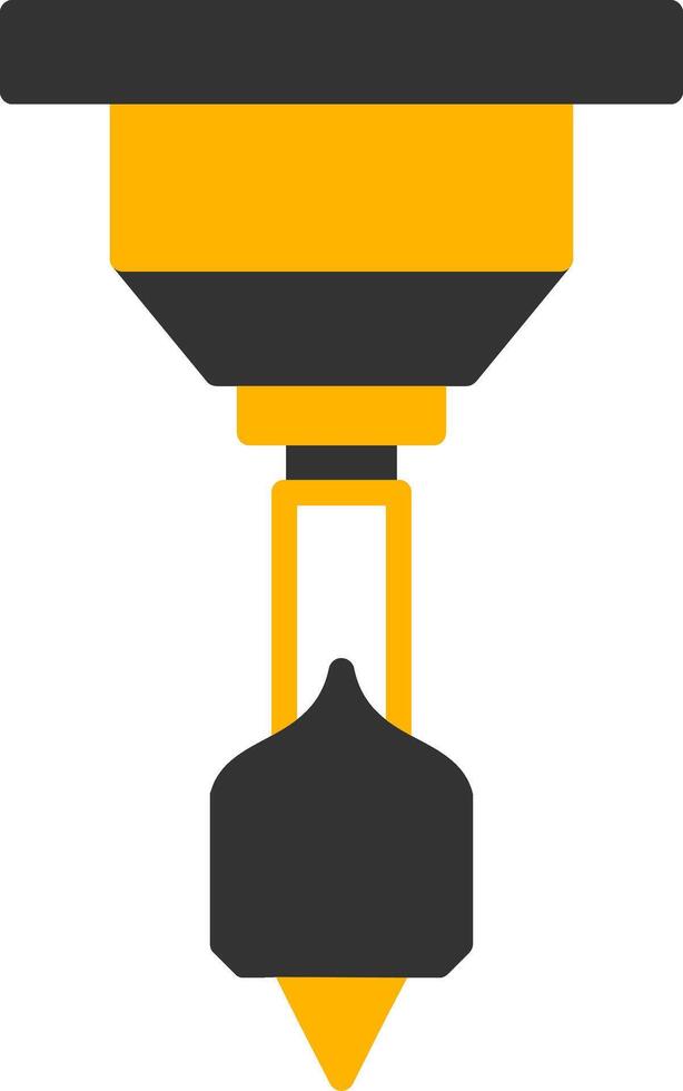 Multi Size Drill Bits Set Glyph Two Color vector