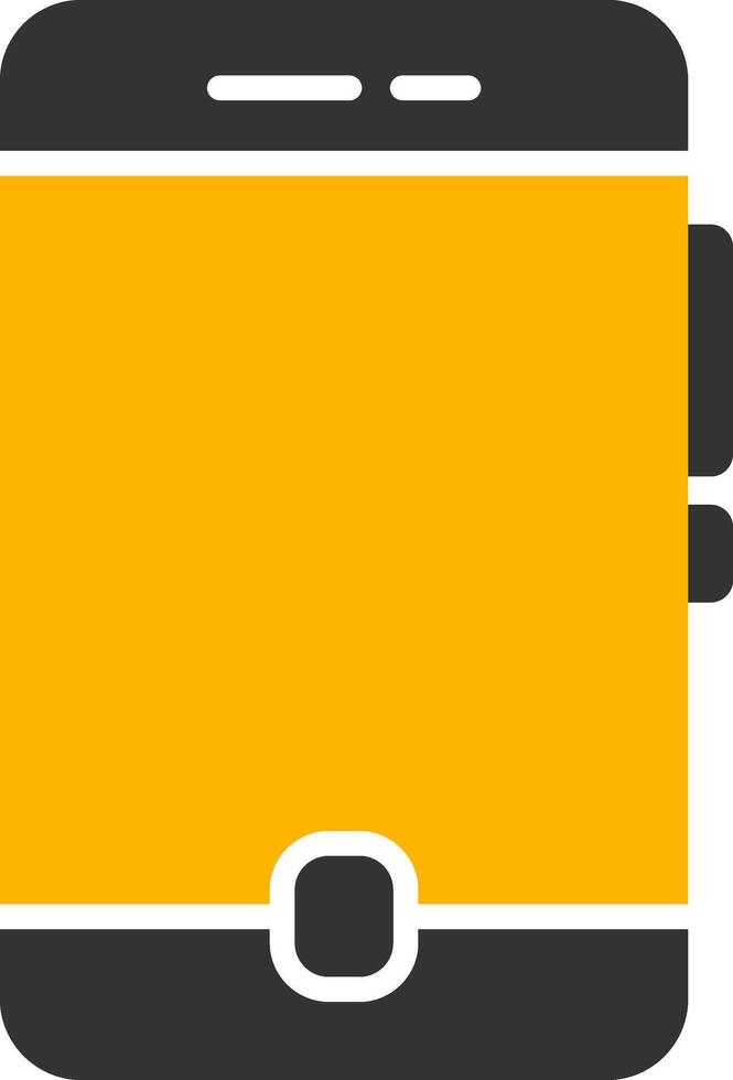 Business Smartphone Device Glyph Two Color vector