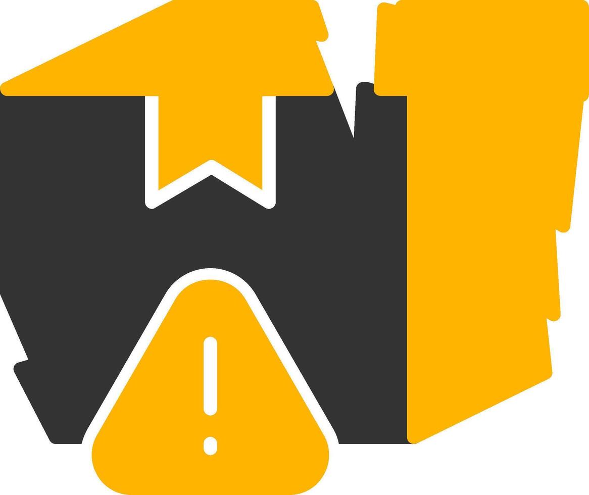 Production Quality Control Issues Glyph Two Color vector