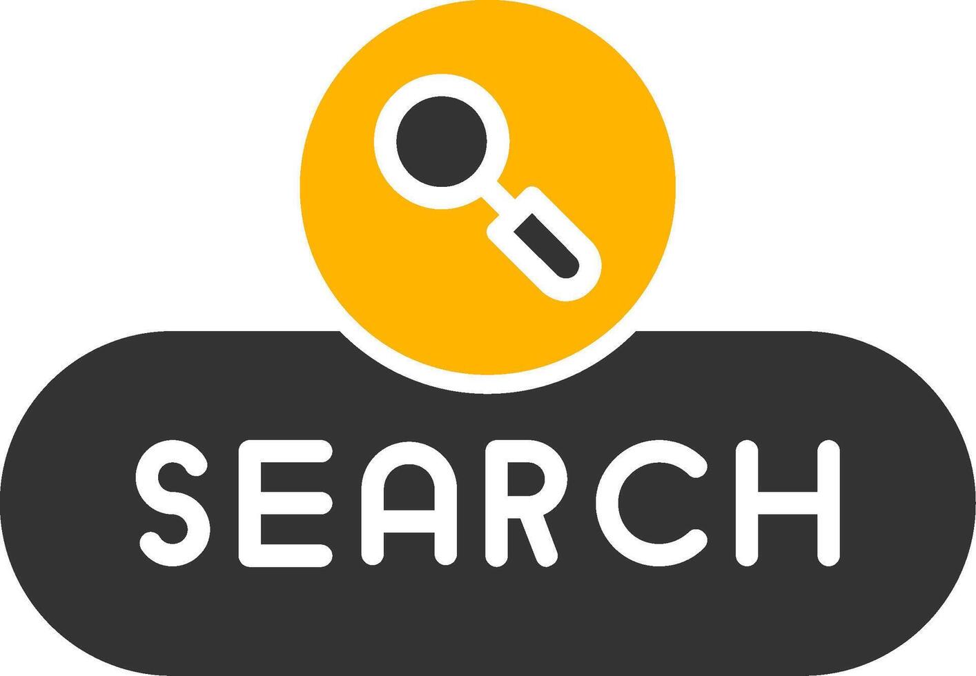 Search Query Button Glyph Two Color vector