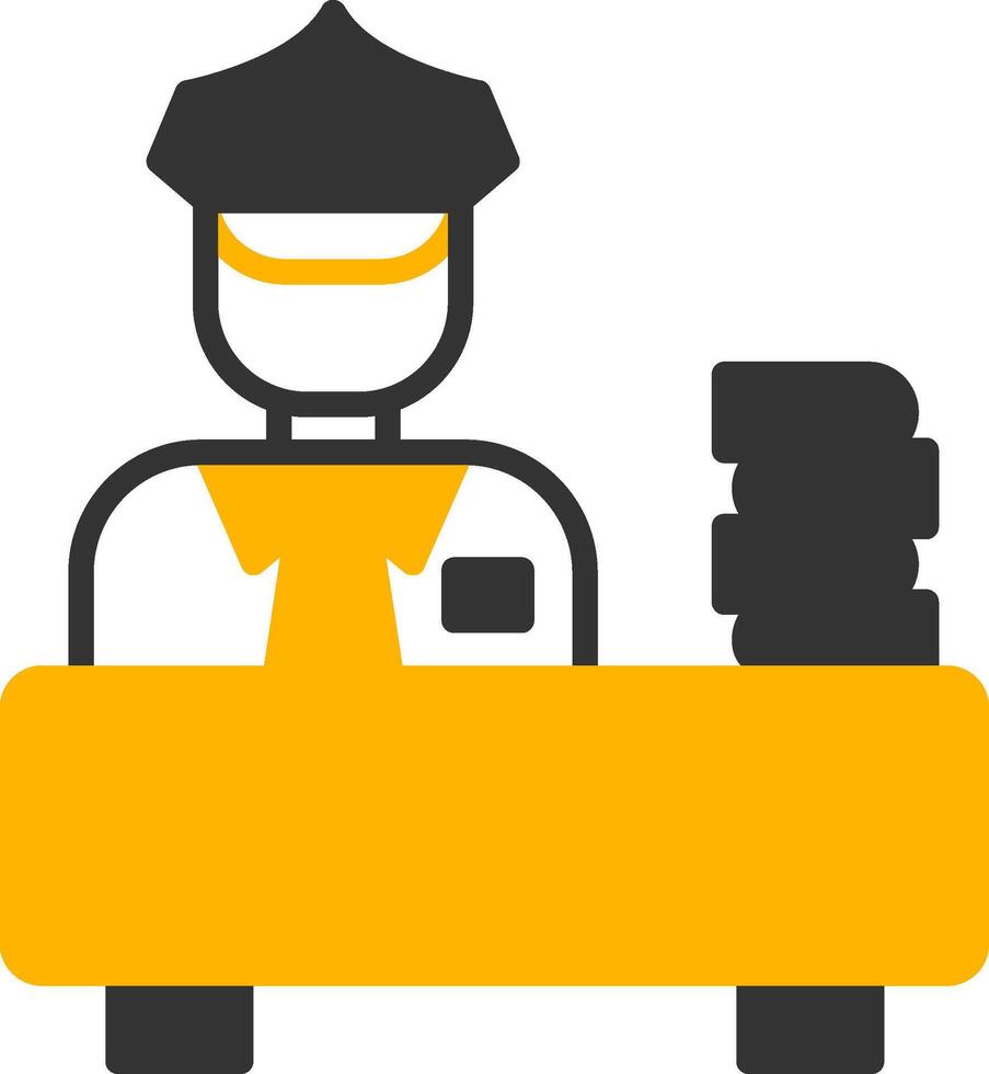 Total Principal Loan Amount Glyph Two Color vector