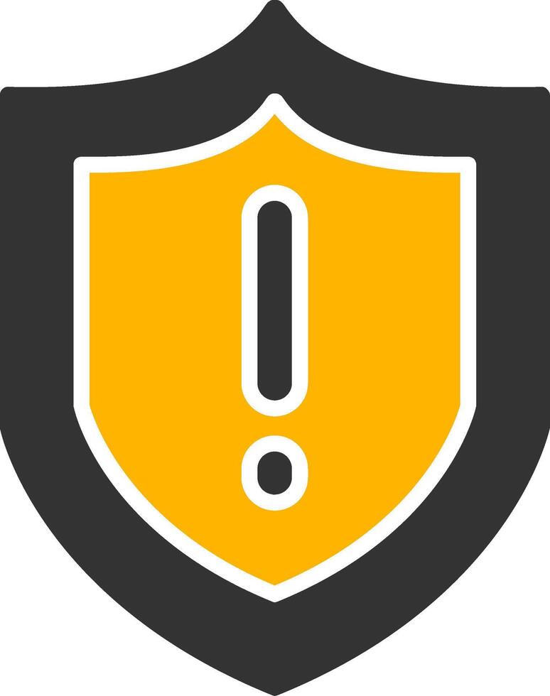 Authentication Failed Alert Glyph Two Color vector