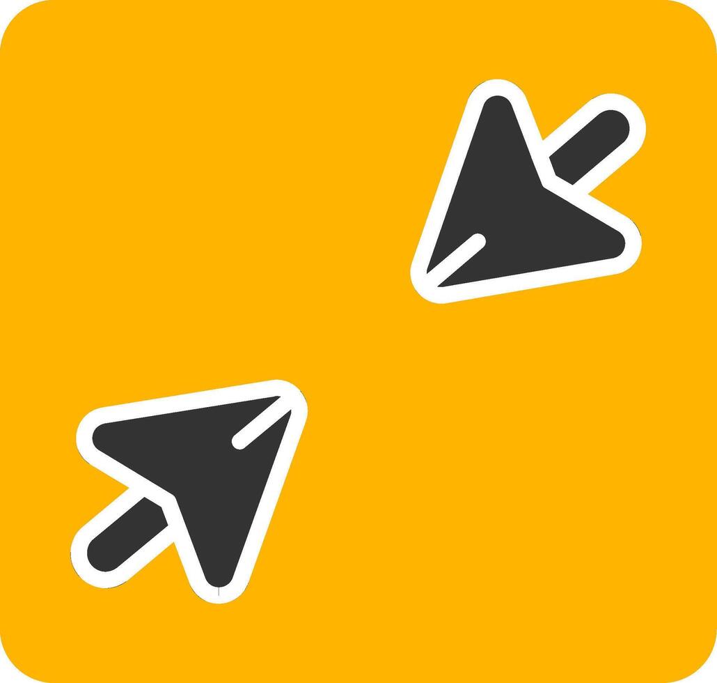 Minimize Program Screen Glyph Two Color vector
