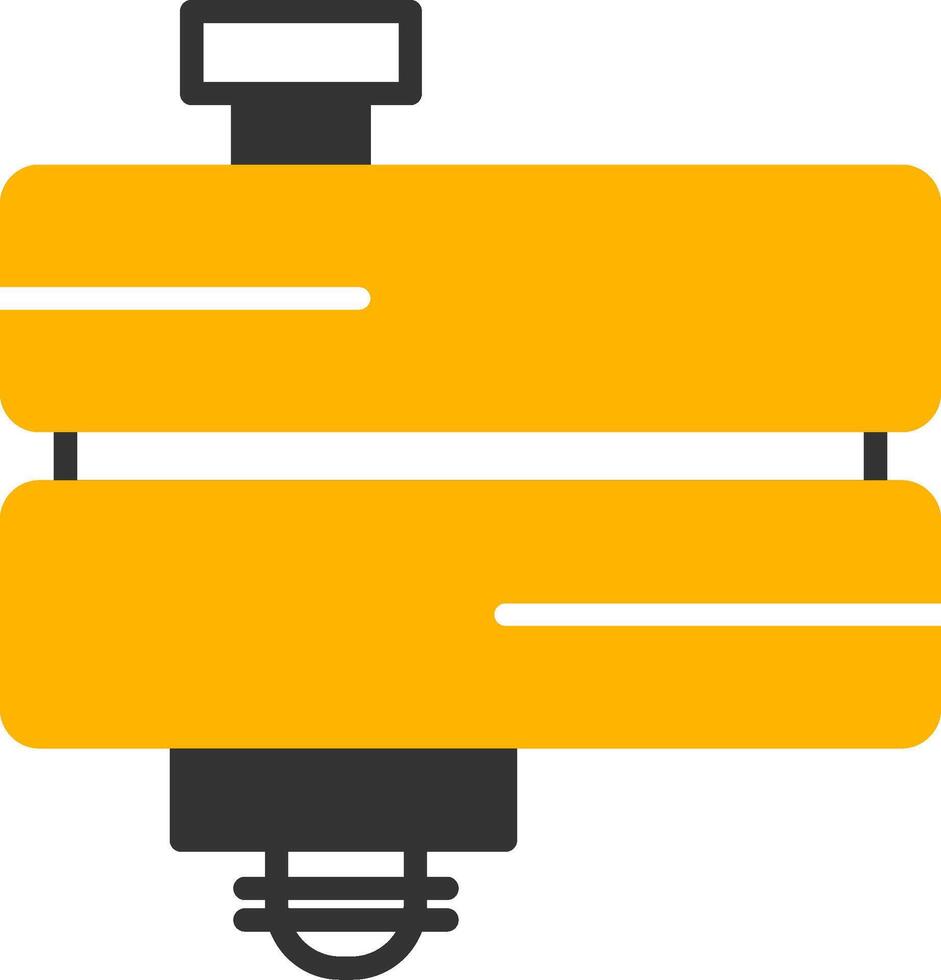 Oil Drain Pan Glyph Two Color vector