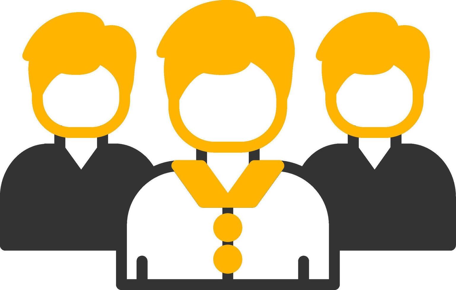 Job Seekers Group Icon Glyph Two Color vector