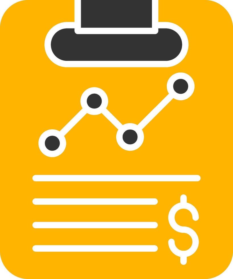 Credit Report Evaluation Form Glyph Two Color vector