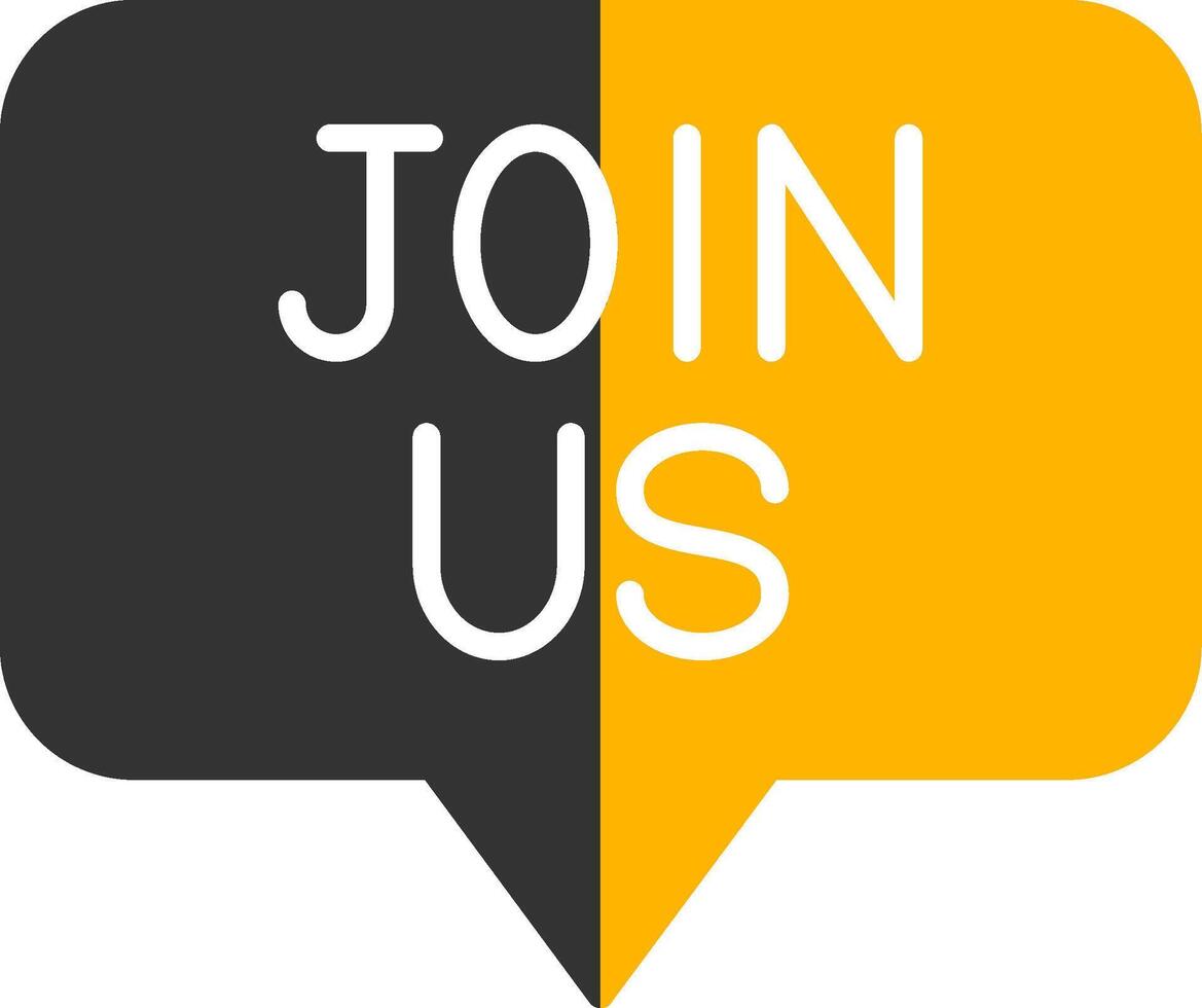 Invitation to Join Us Glyph Two Color vector