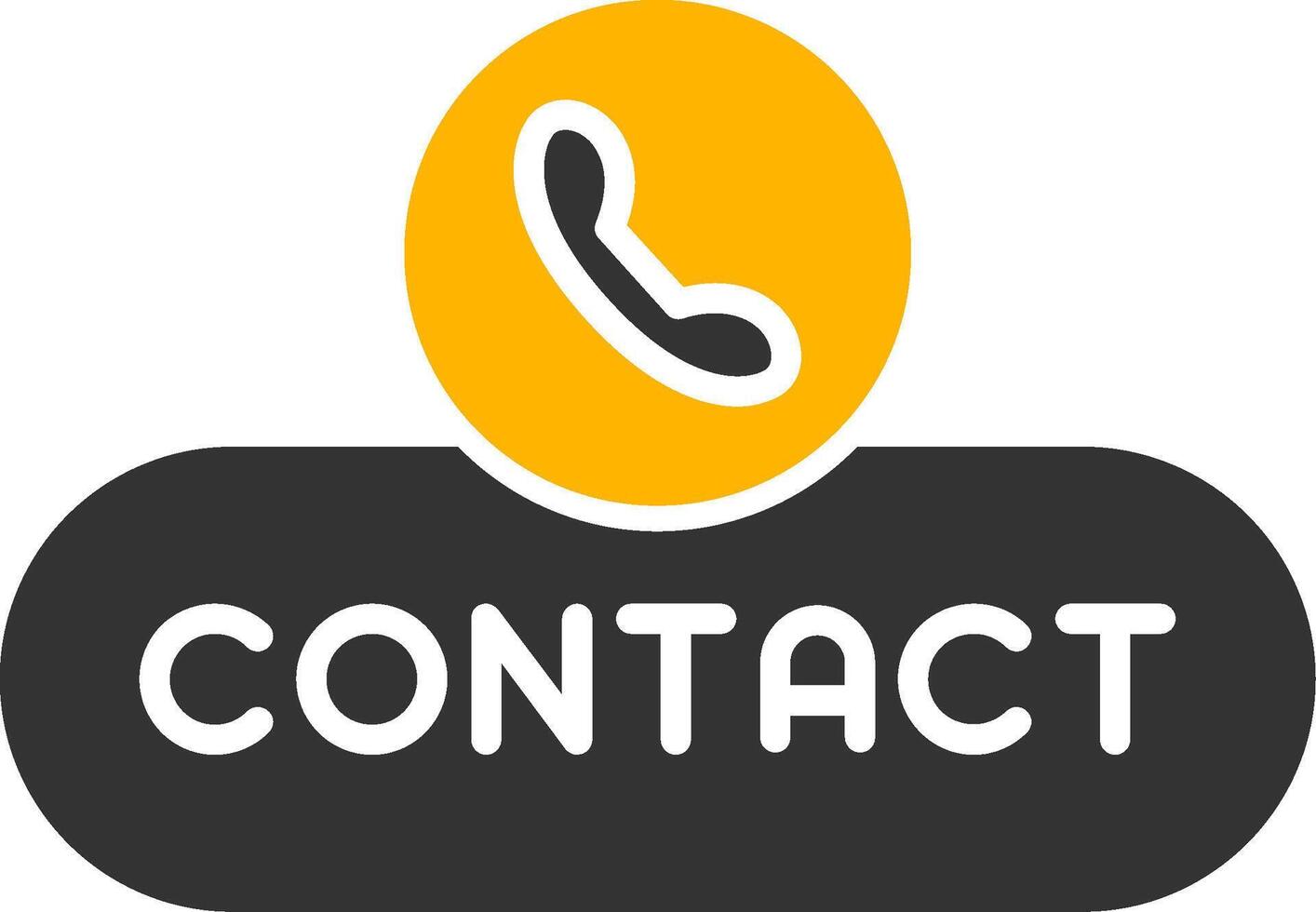 Contact Support Button Glyph Two Color vector