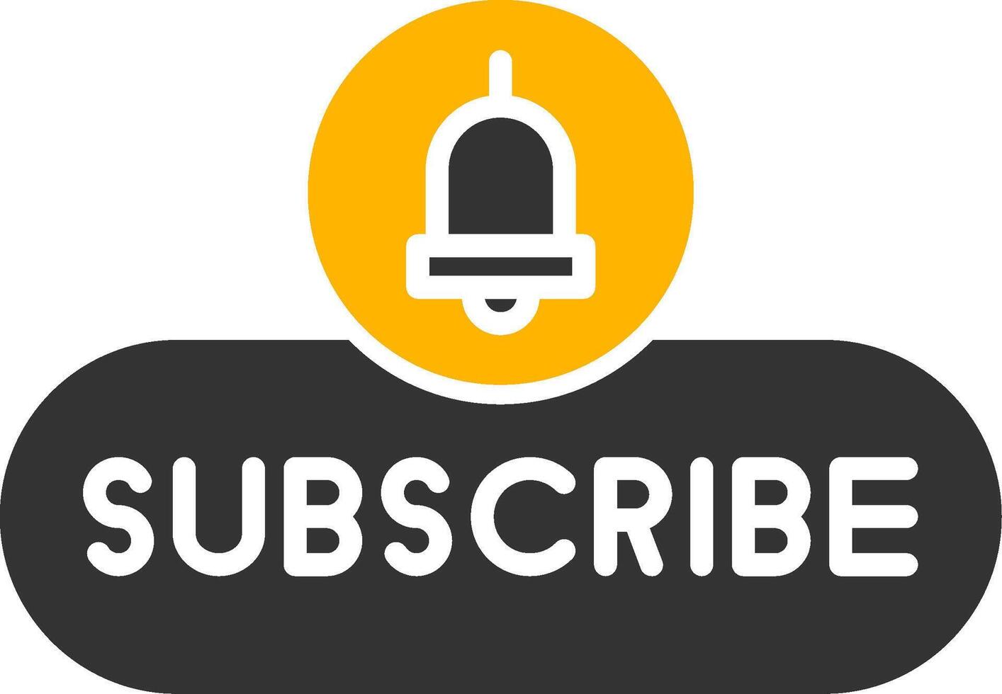Subscribe Now Button Glyph Two Color vector
