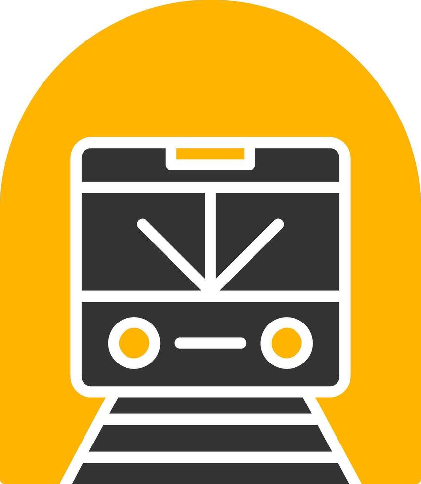 Station Wall Subway Art Display Glyph Two Color vector