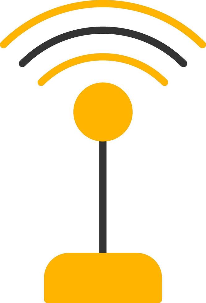 Public WiFi Access Zone Glyph Two Color vector