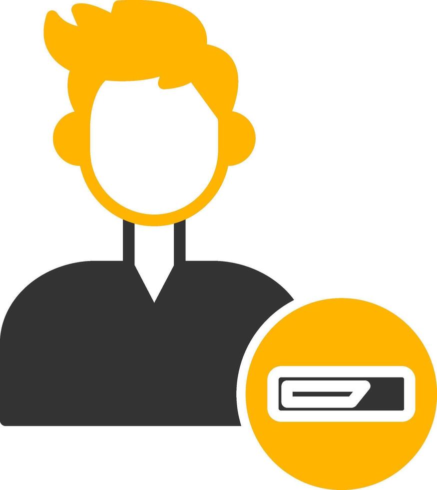 Run Program Script Glyph Two Color vector