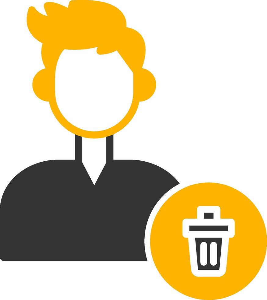 Uninstall Existing App Glyph Two Color vector