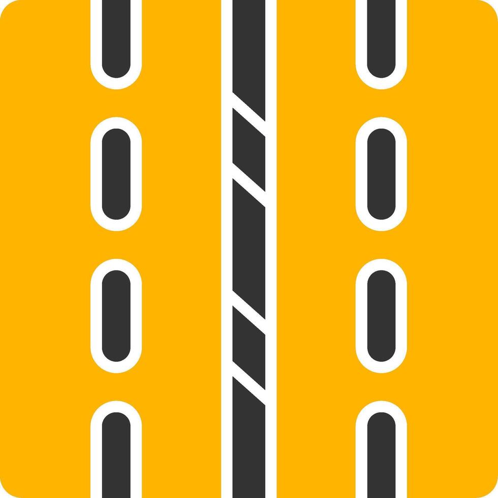 Airport Tarmac Ground Area Glyph Two Color vector