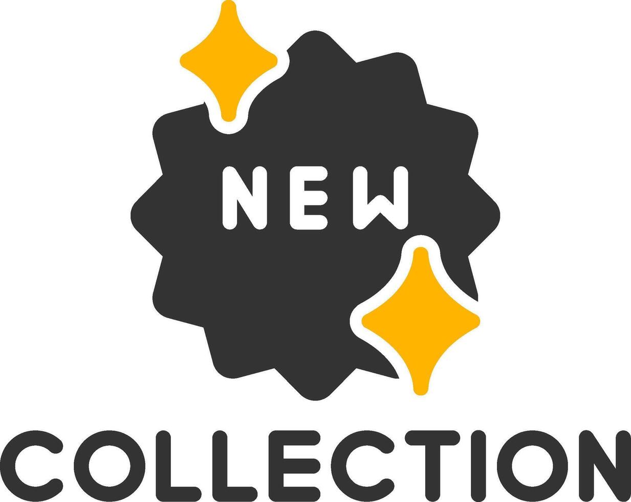 New Fashion Collection Alert Glyph Two Color vector