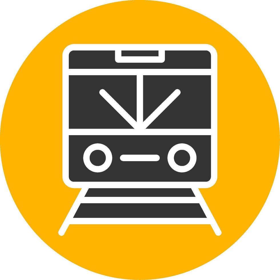 System Wide Subway Signage Board Glyph Two Color vector