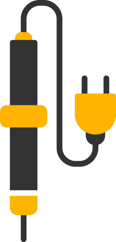 Precision Soldering Iron Glyph Two Color vector