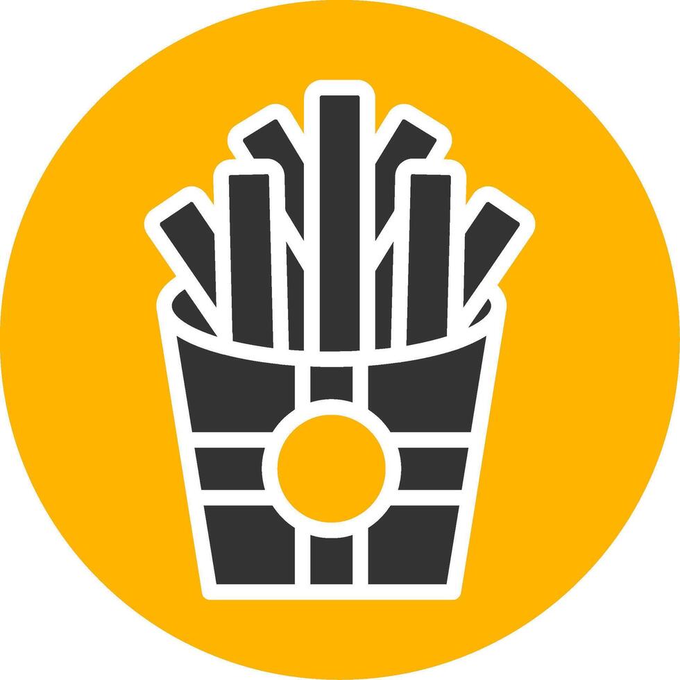 No Eating Allowed Sign Glyph Two Color vector