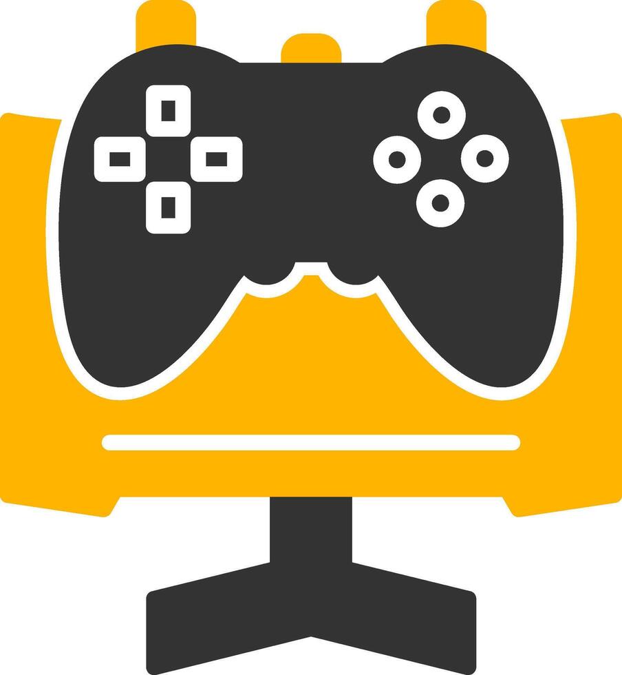 Pre Release Game Testing Glyph Two Color vector