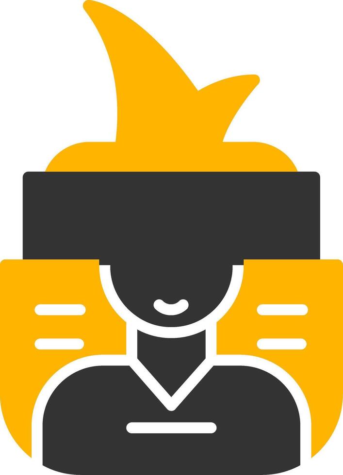 Lifting Treatment Neck Mask Glyph Two Color vector