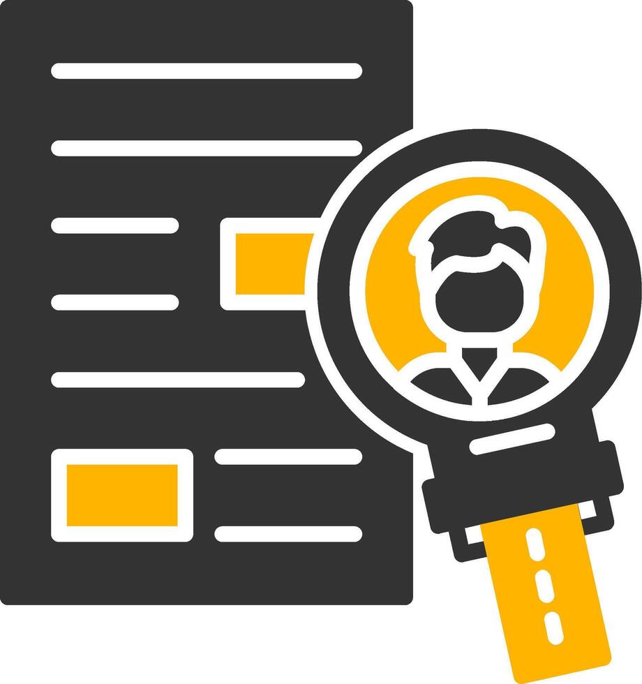 Company Recruitment Strategy Plan Glyph Two Color vector