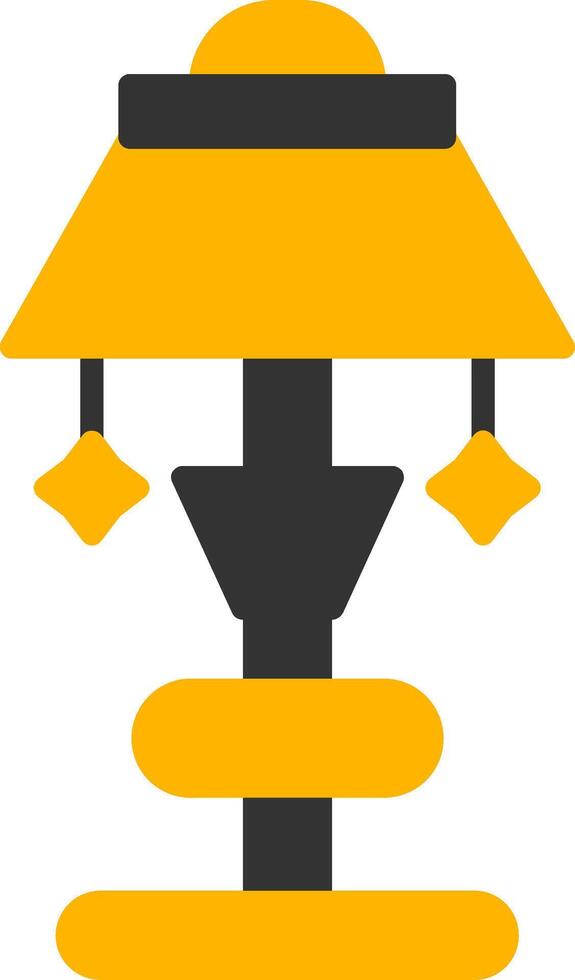 LED Adjustable Desk Lamp Glyph Two Color vector