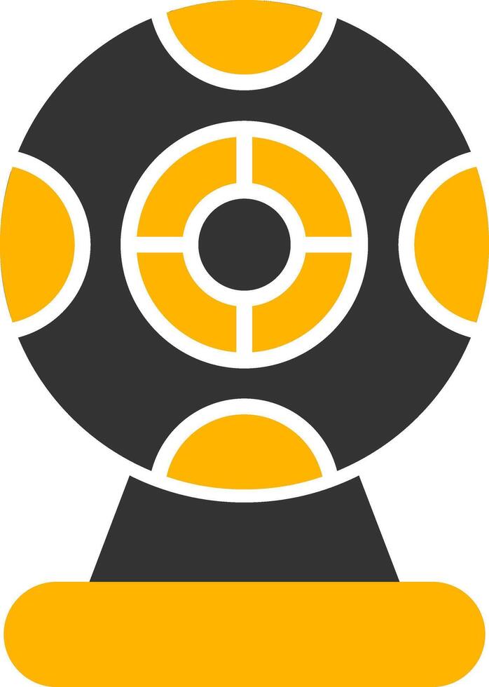 HD Webcam Glyph Two Color vector