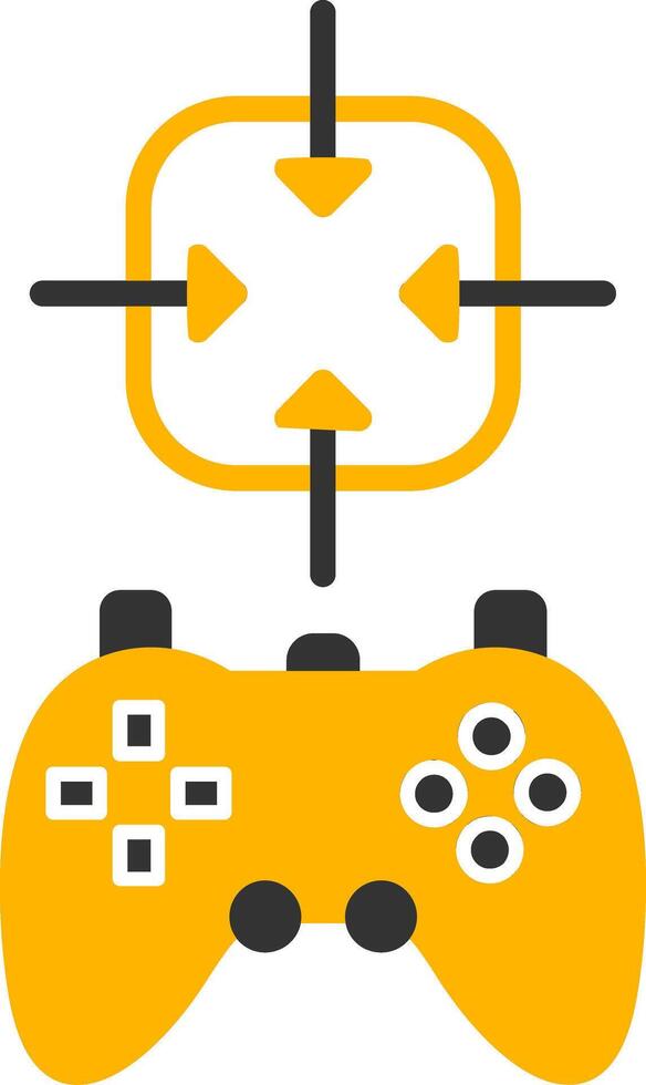 Exclusive Game Character Skin Glyph Two Color vector