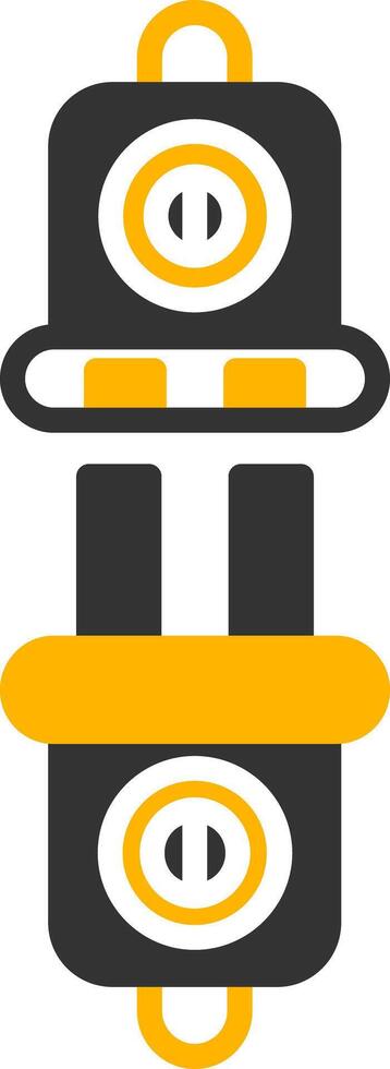 Wall Electrical Outlet Glyph Two Color vector