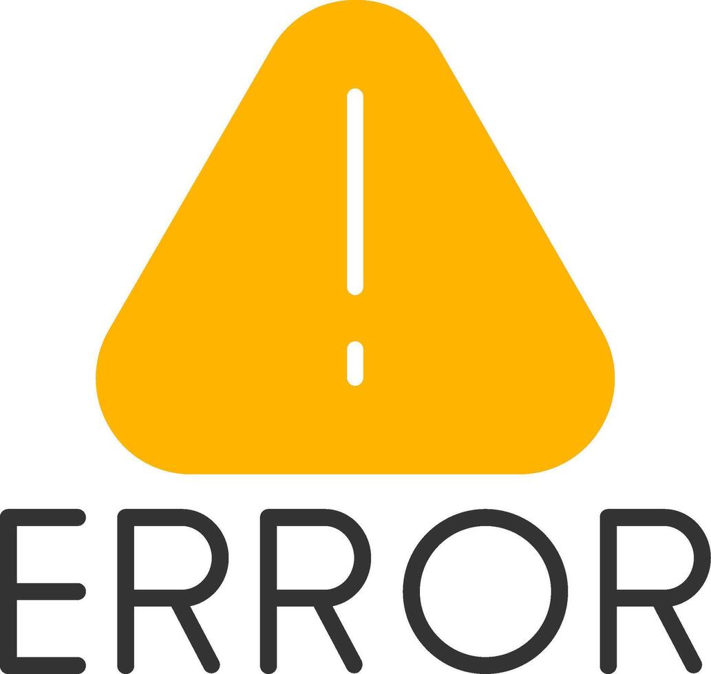 System Error Message Glyph Two Color vector