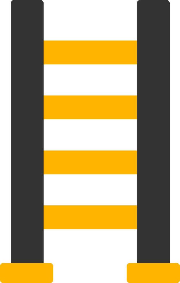 Telescoping Step Ladder Glyph Two Color vector