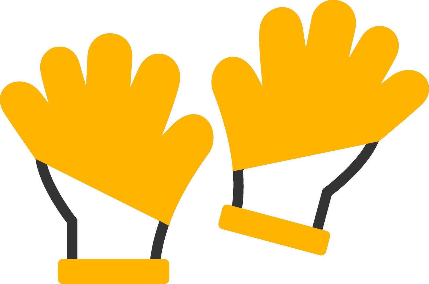 Exfoliating Spa Bath Gloves Glyph Two Color vector