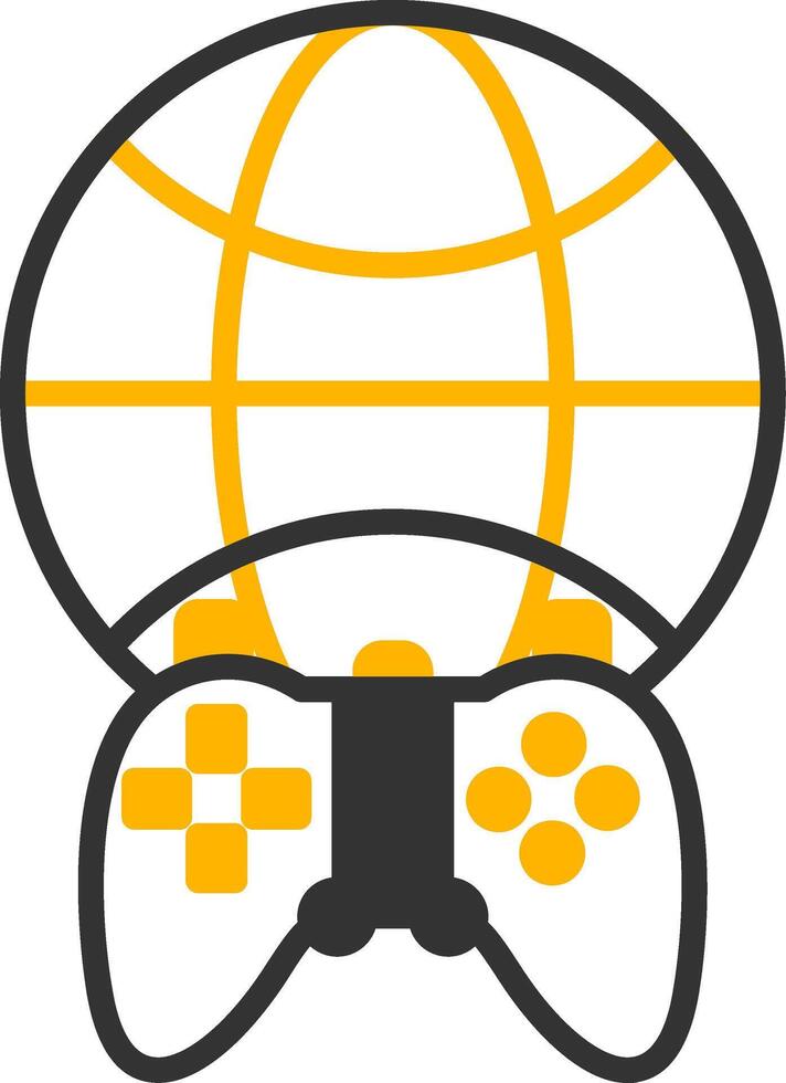 Narrative Game StoryGlyph Glyph Two Color vector