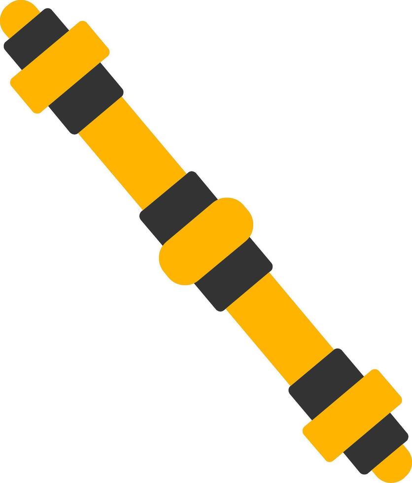 Spinning Drive Shaft Glyph Two Color vector