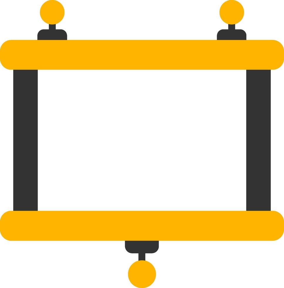 Foldable Projector Screen Glyph Two Color vector