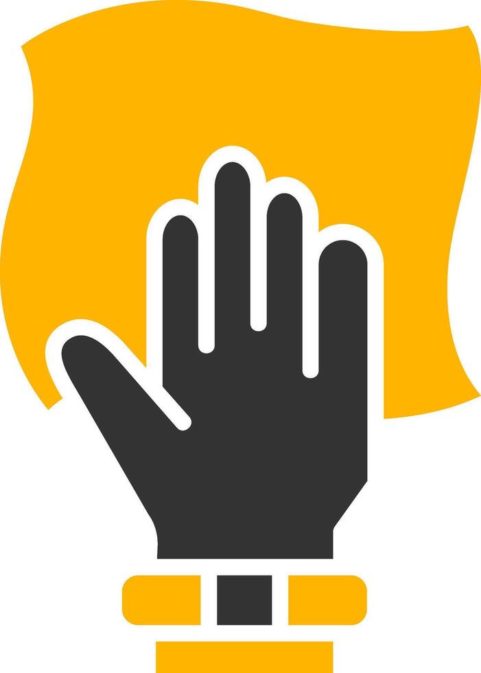 Microfiber Cleaning Cloth Glyph Two Color vector