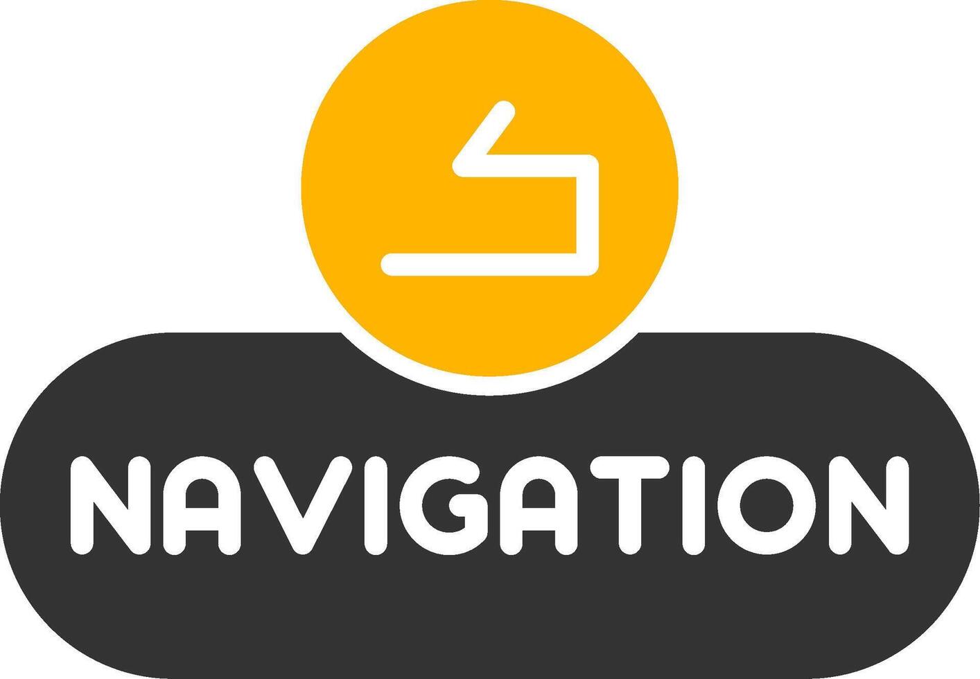 Navigation Menu Button Glyph Two Color vector