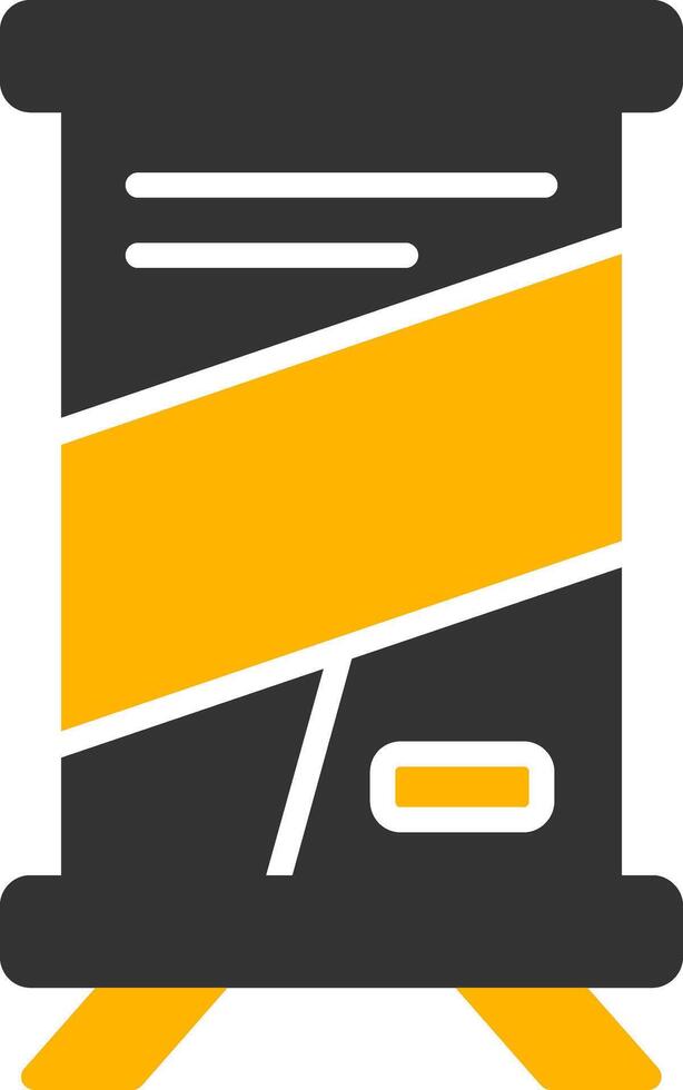 Rollup Module Builder Glyph Two Color vector