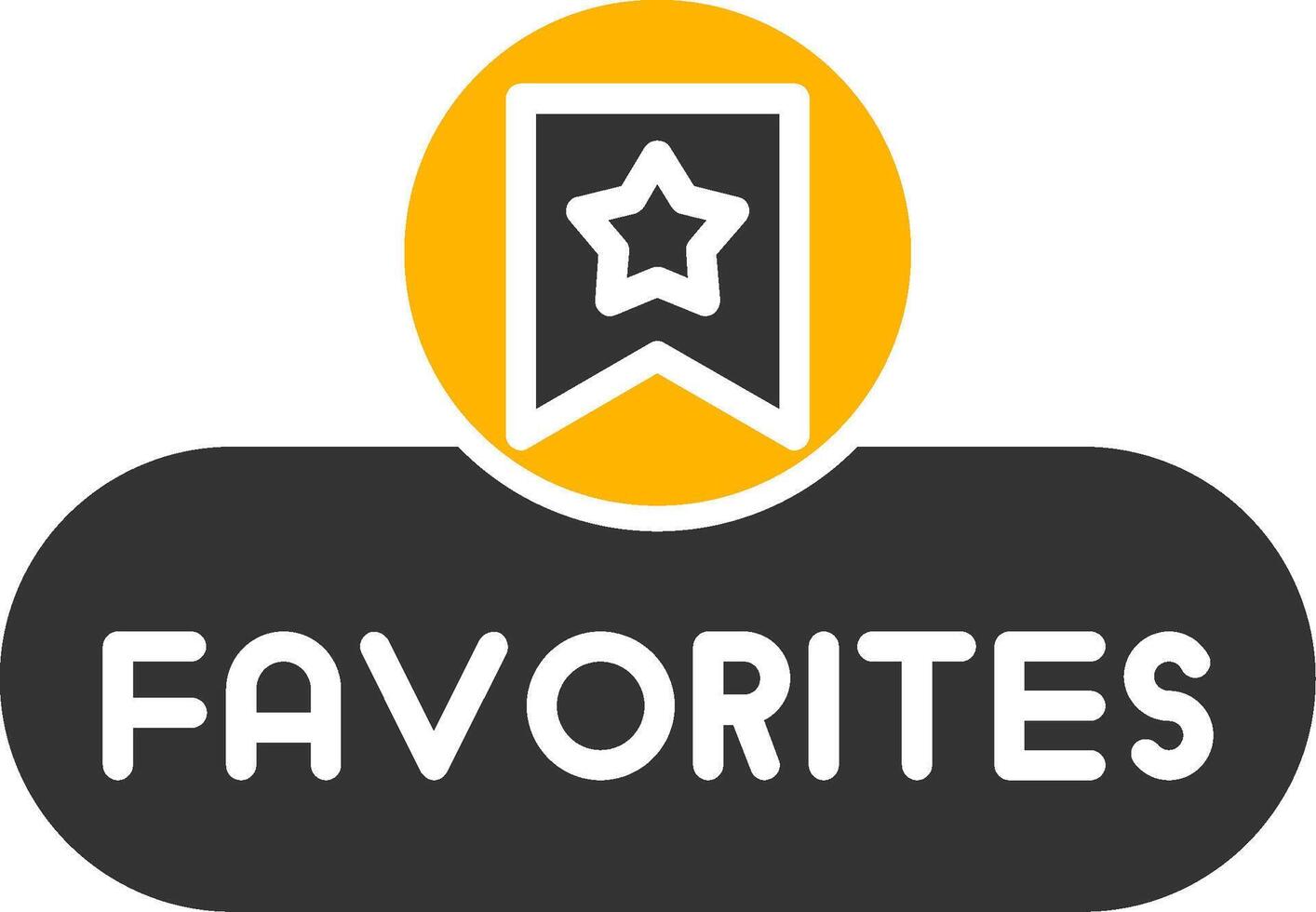 Add to Favorites Button Glyph Two Color vector