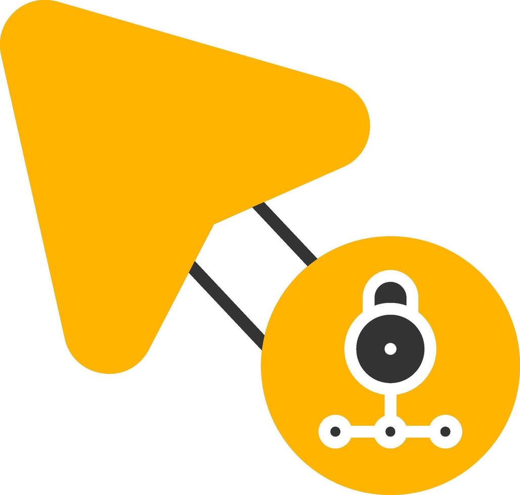 Encrypt Private Data Glyph Two Color vector