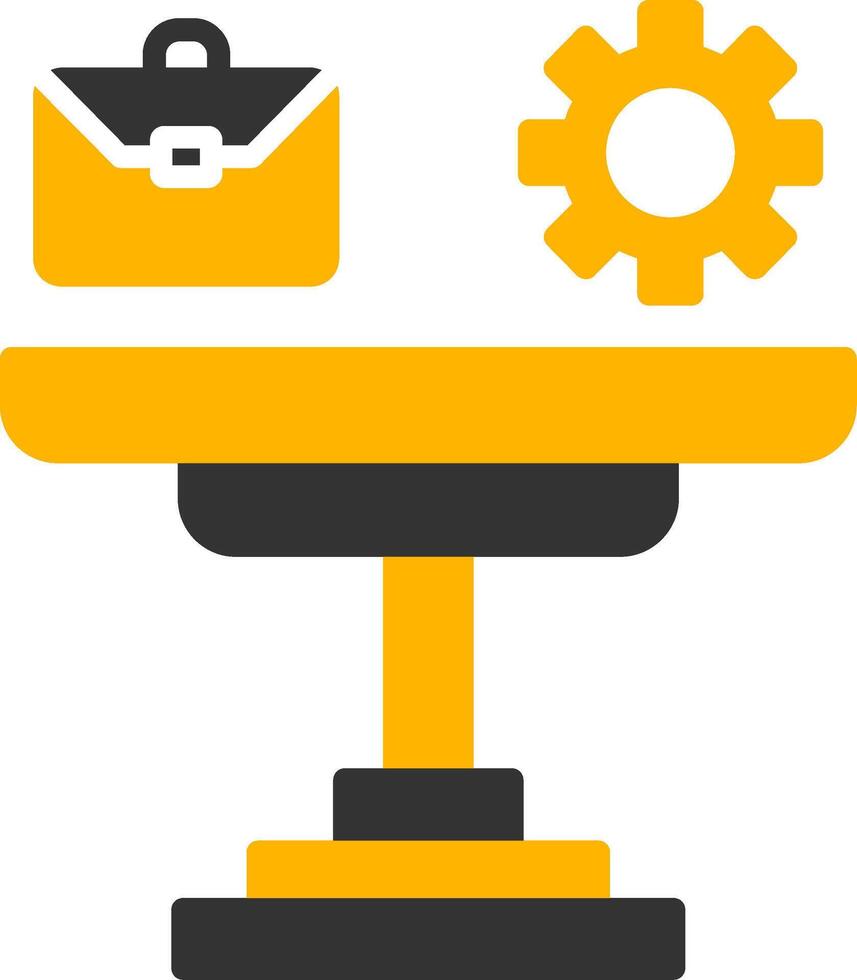 Sustainable Work Life Balance Tips Glyph Two Color vector