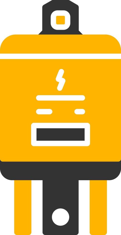 Electrical Circuit Relay Glyph Two Color vector