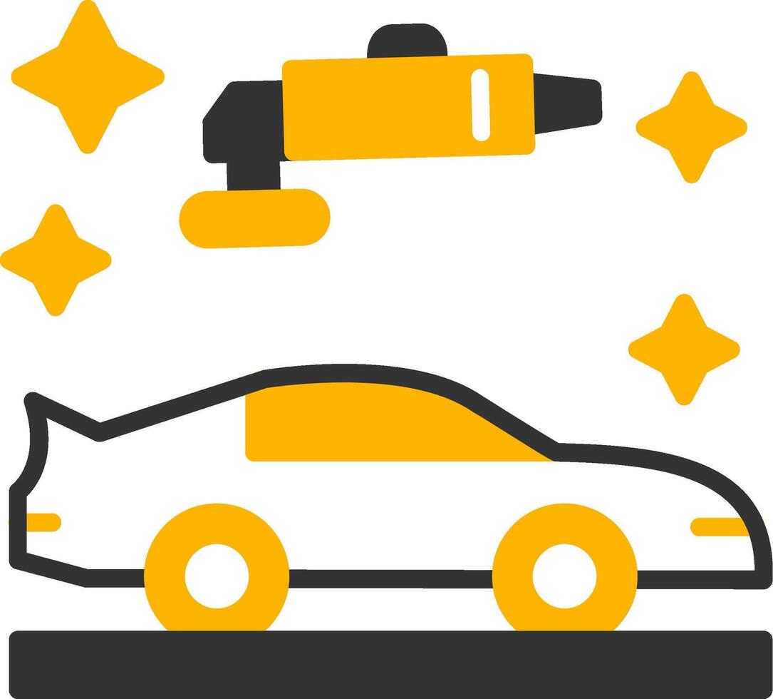 Liquid Auto Polish Glyph Two Color vector