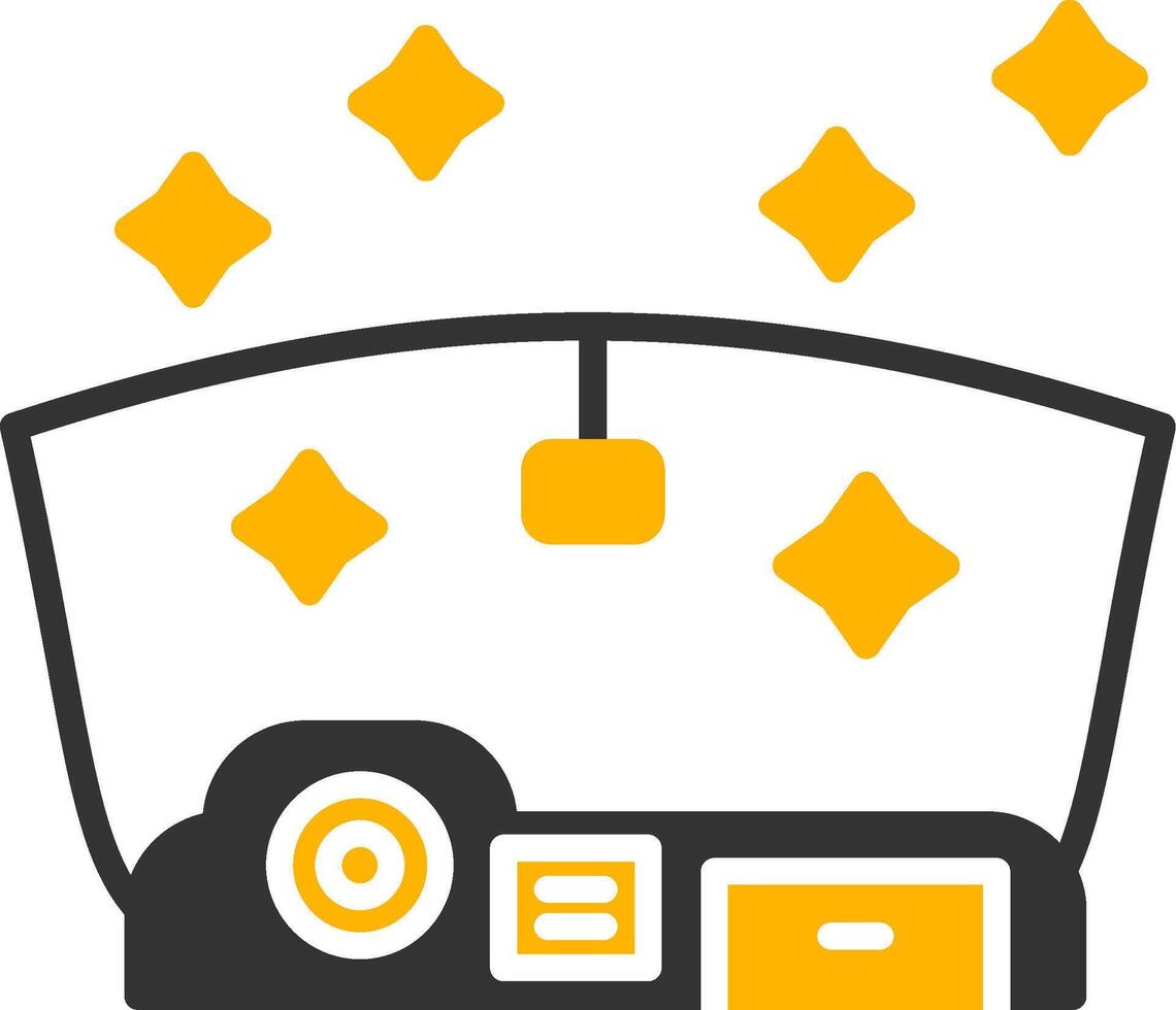 Interior Detailing Cleaner Glyph Two Color vector