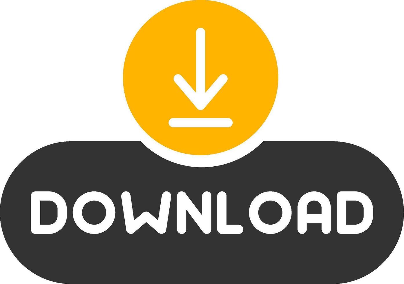 Download All Files Button Glyph Two Color vector