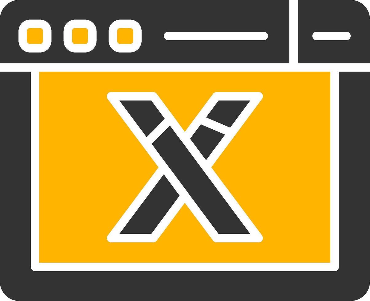 Vuex Central Store Icon Glyph Two Color vector