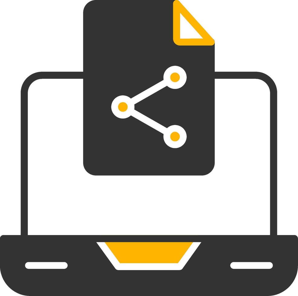 React Context API Icon Glyph Two Color vector