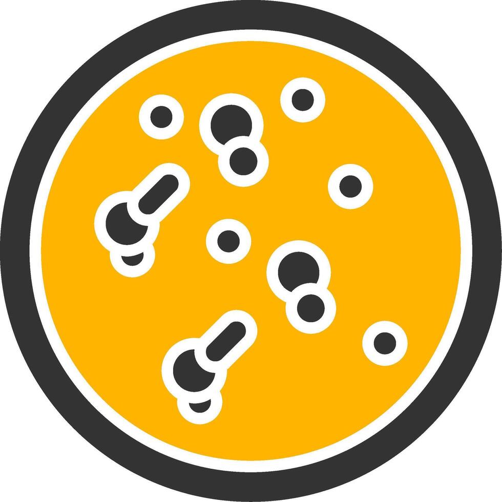 Bifidobacterium infantis Early Life Probiotic Glyph Two Color vector