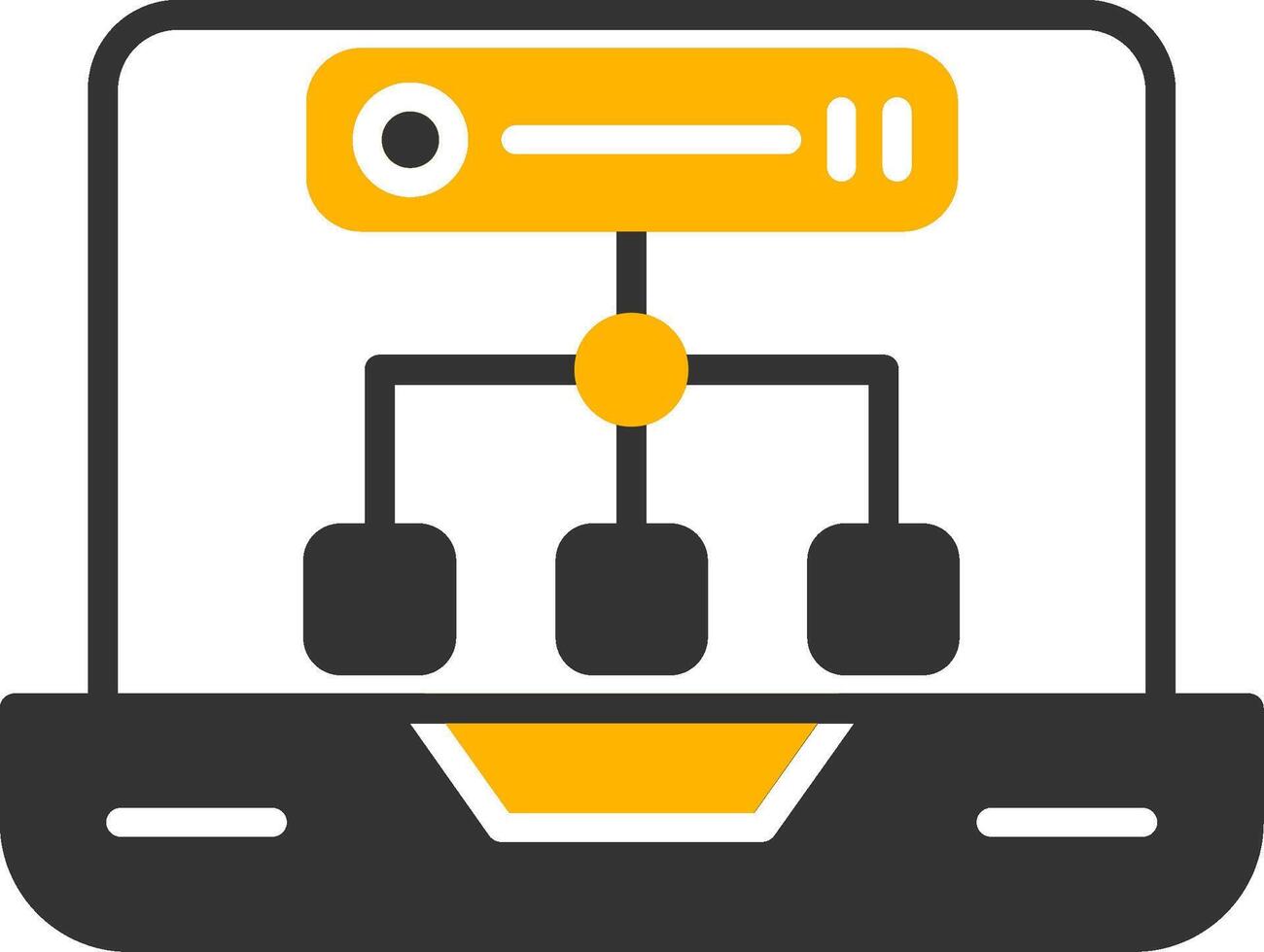 Load Balancer Distribution Icon Glyph Two Color vector