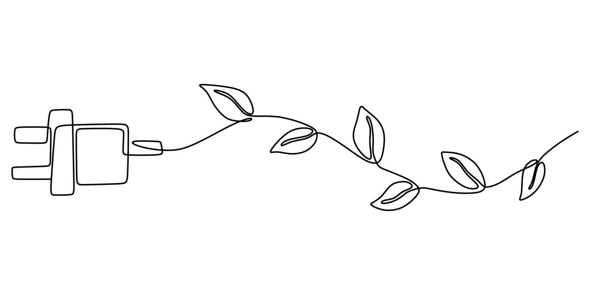 Eco friendly leaf energy symbol art vector